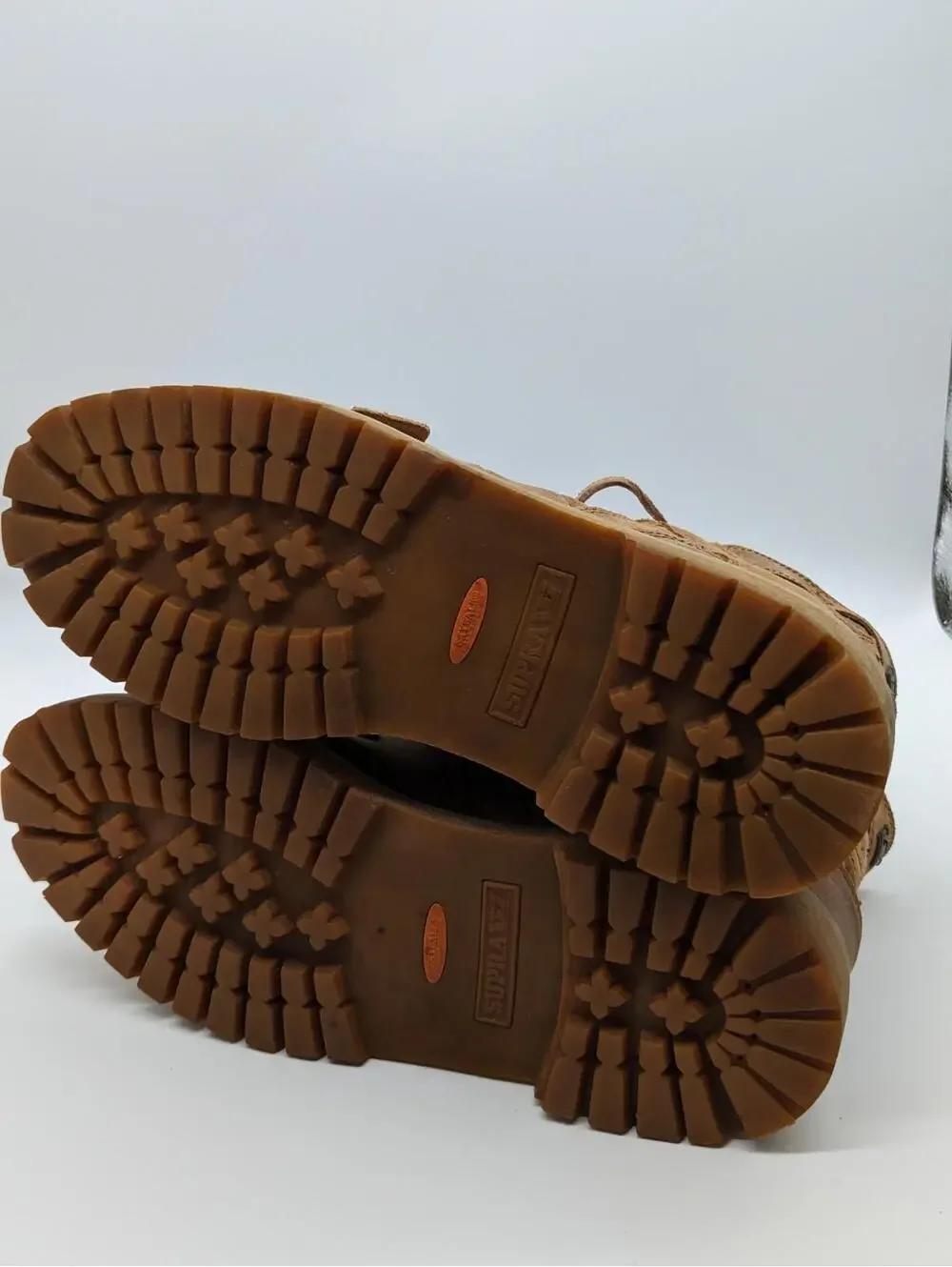 Supra Skywalk Muska 001 Leather Boots Distressed Khaki Brown Size 12 M Lace Up